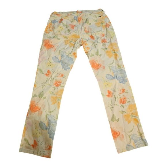 LAUREN RALPH LAUREN (LRL) Floral Modern Straight Ankle Denim Jeans - Size 10 - Picture 3 of 10